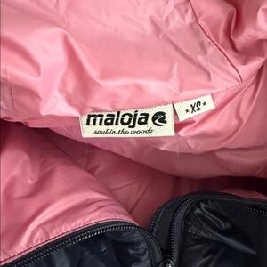 Maloja puffer jacket United States Biathlon Navy pink women’s xsmall